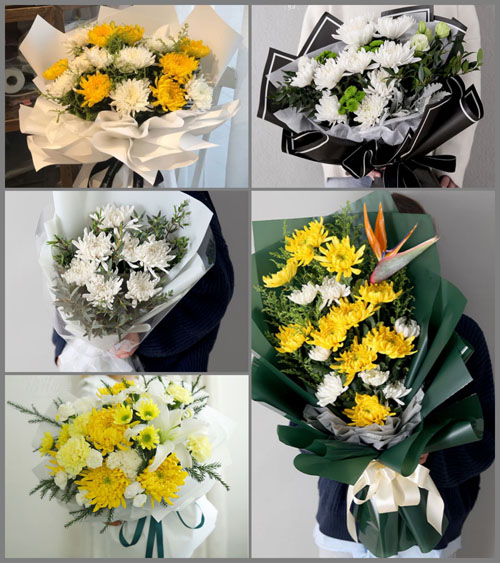 海南海口市琼山区云龙镇云阁村白事花束代送